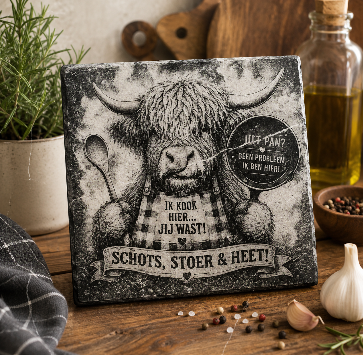 Scottish Highlander Pot Holders – Unique Gift | LeukHoor