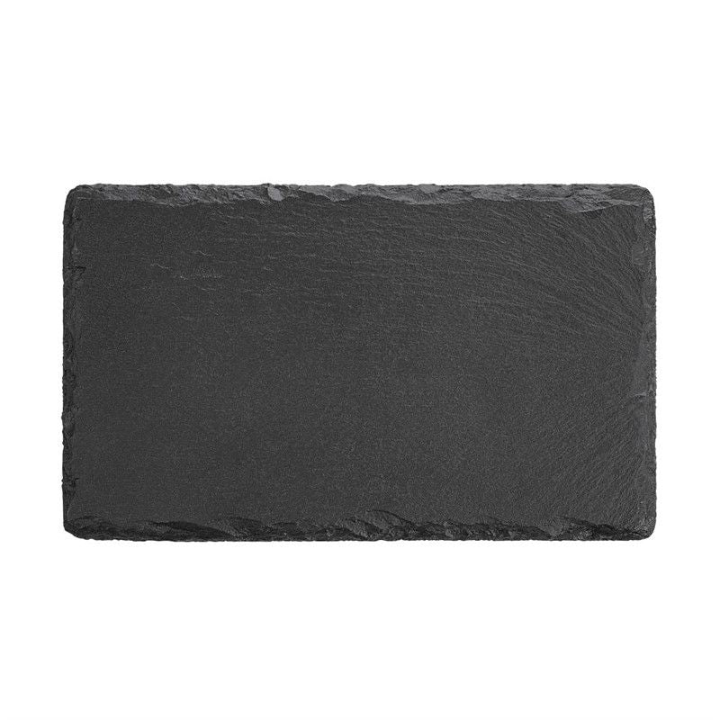 Blanco rechthoekige leisteen serveerplank 25x15 cm – voorkant