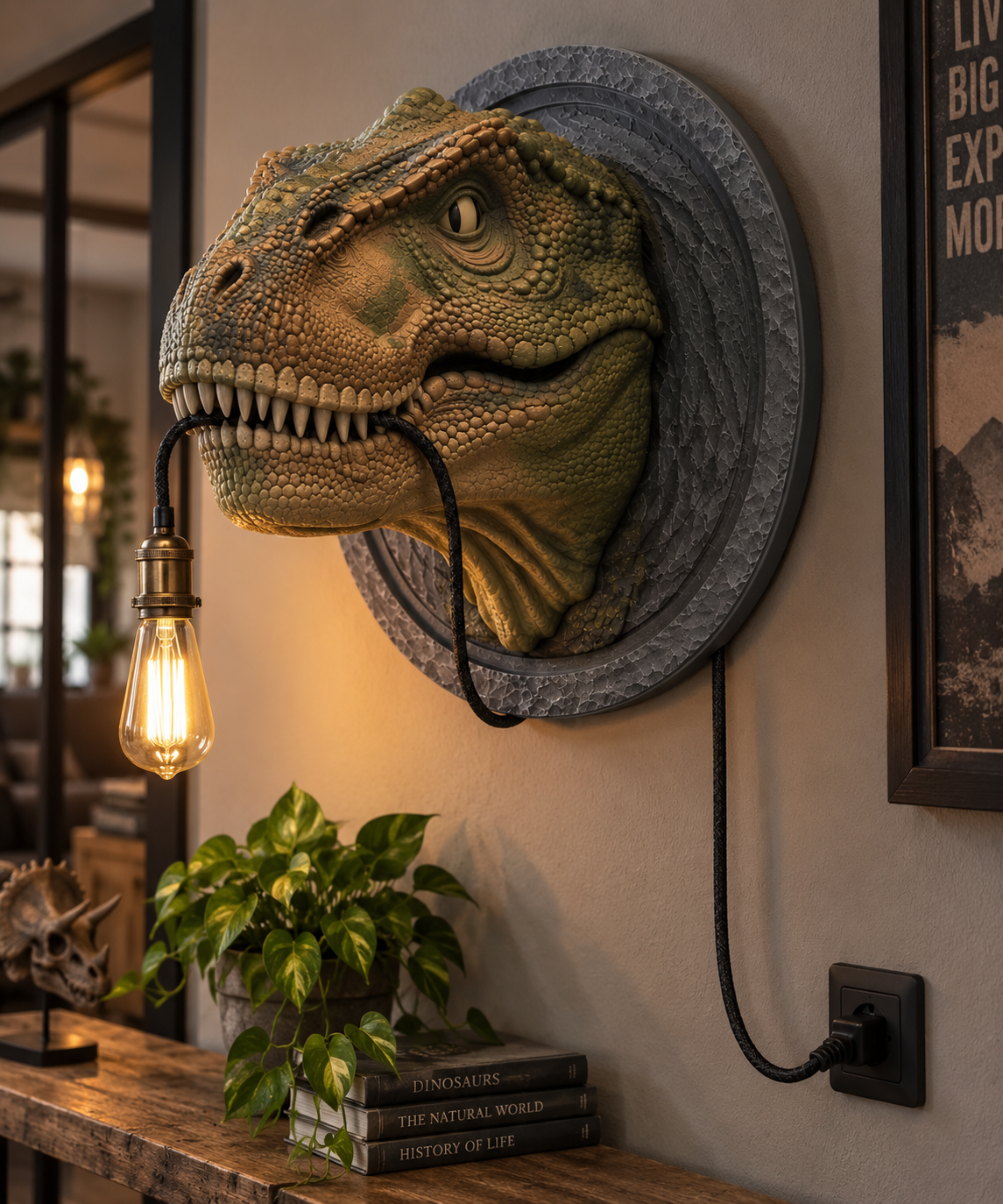 Dinosaurus T-Rex wandlamp xl