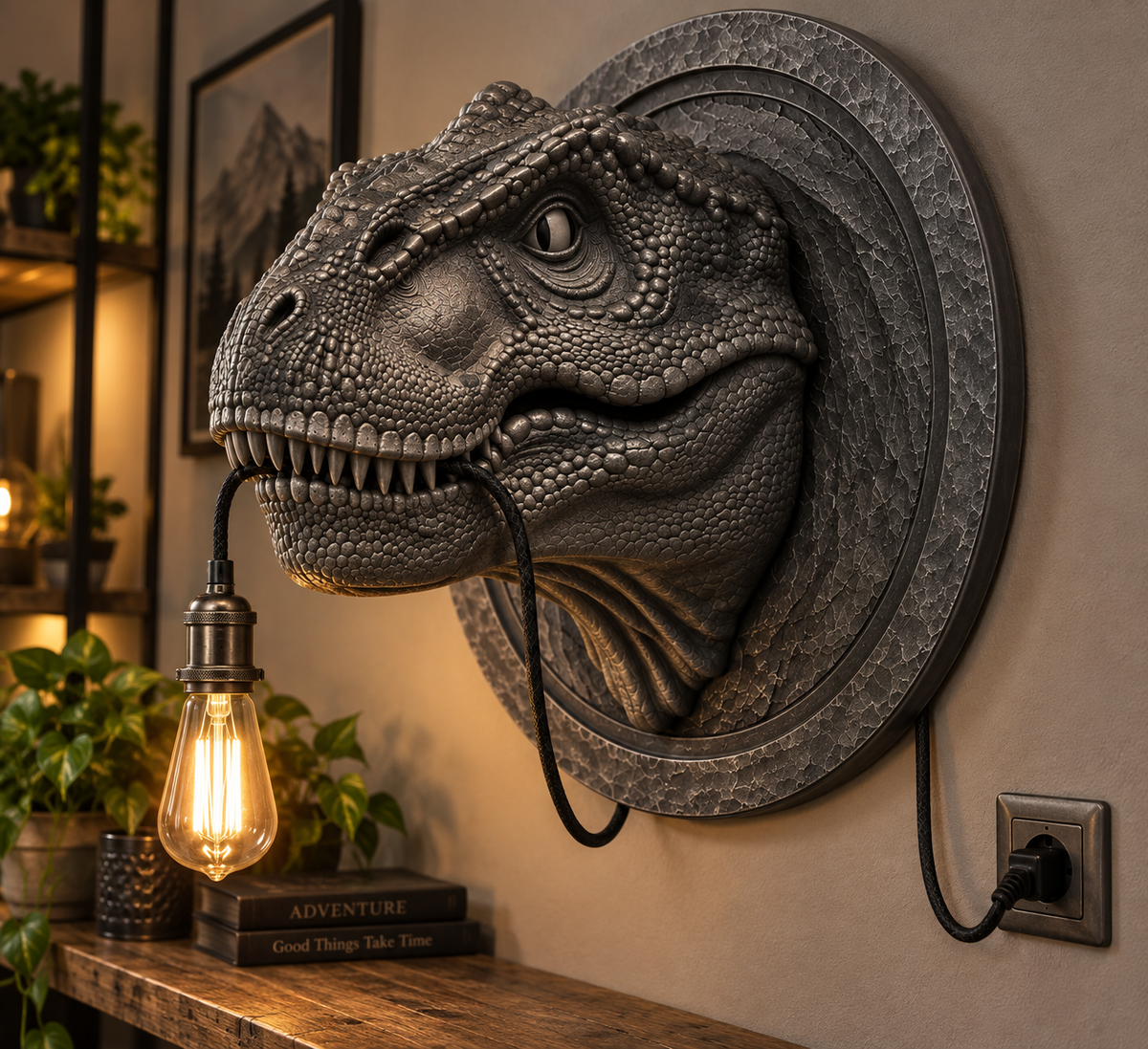 Dinosaurus T-Rex wandlamp xl